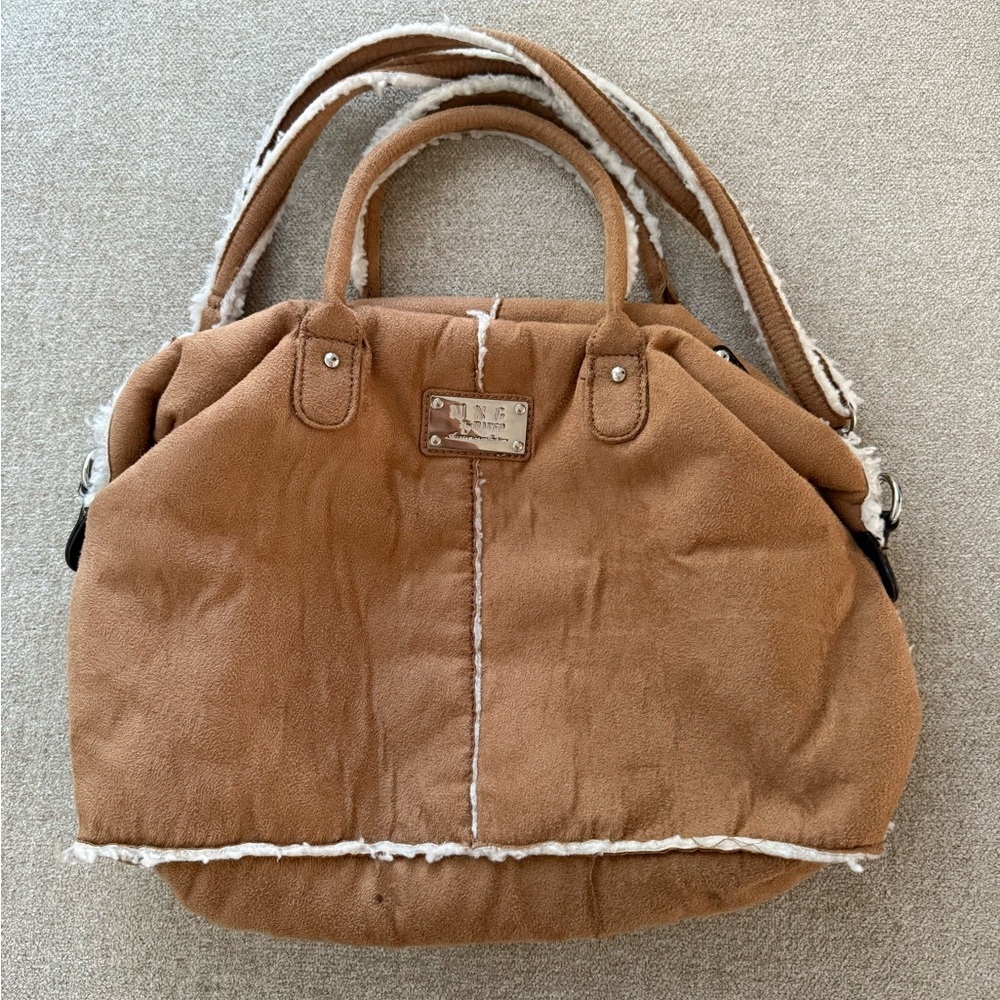 MNG by Mango Brown Tote Bag Purse